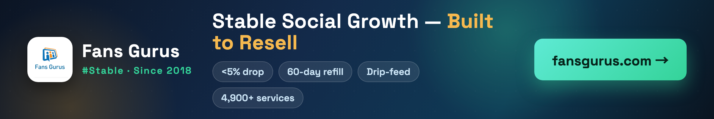 Fansgurus #Stable service provider banner